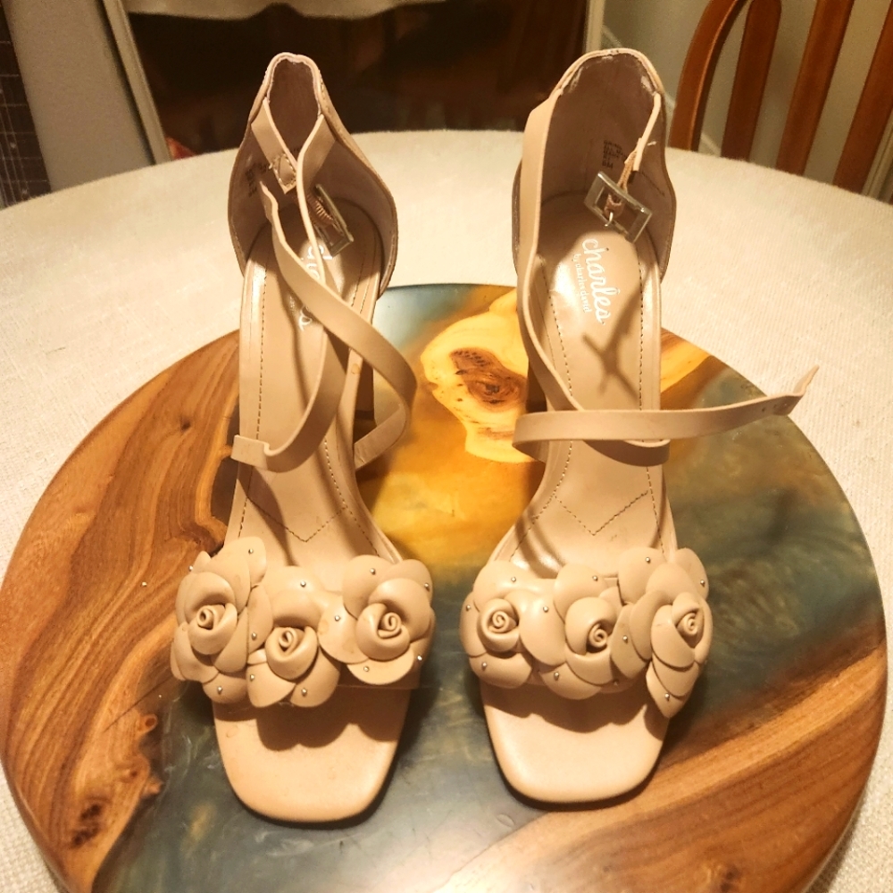 Charles David Nude Sandals